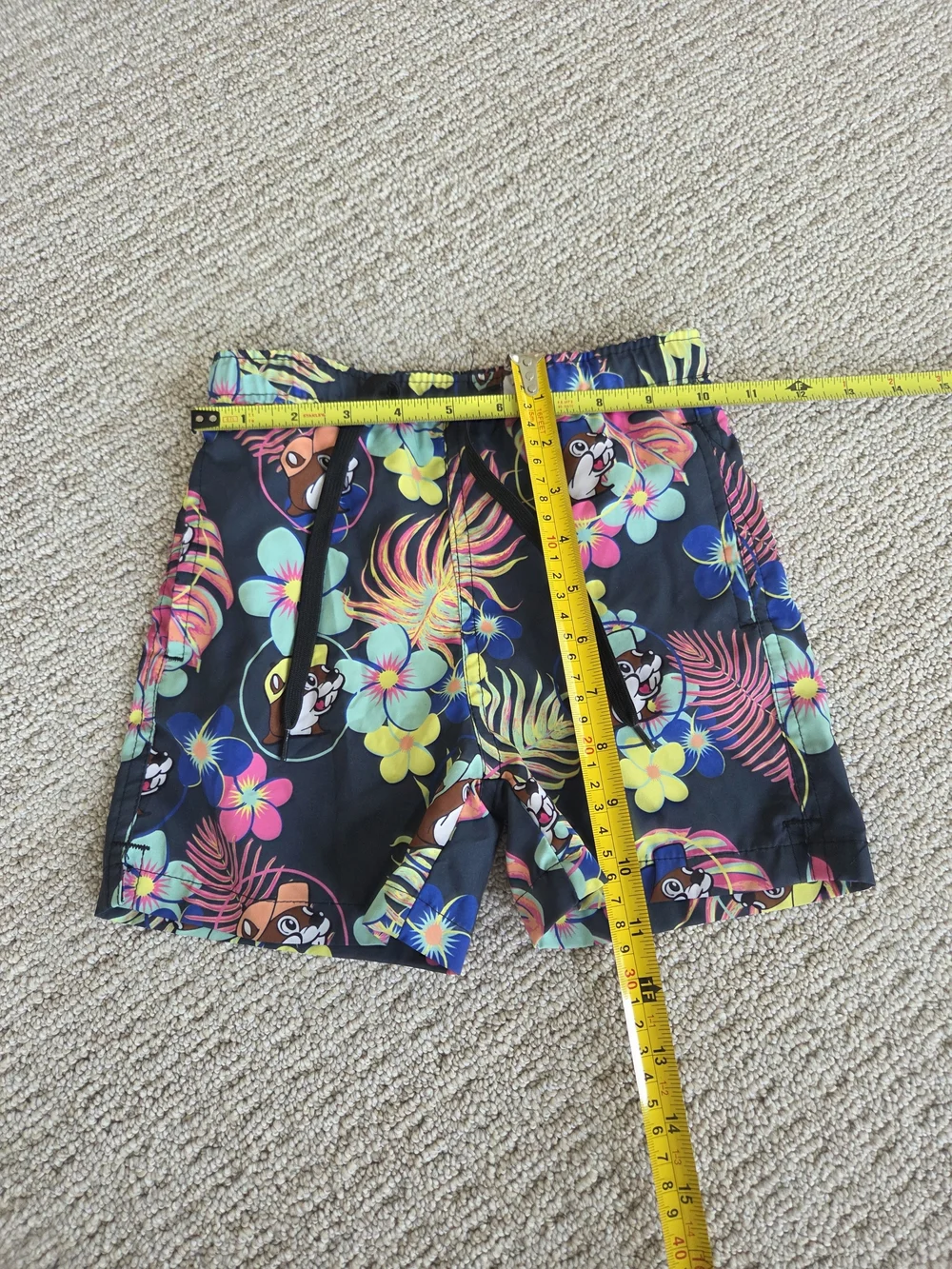 Buc-ee's Floral Tropical Swim Trunks Size 5T